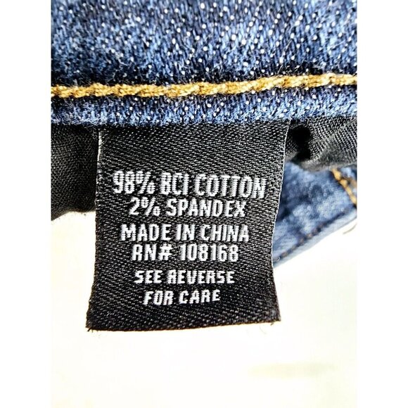 RSQ Size 30X32 Men's Relaxed Taper Blue Denim 5 Pocket Logo Tag Jeans - Picture 4 of 11